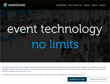 Tablet Screenshot of eventcore.com